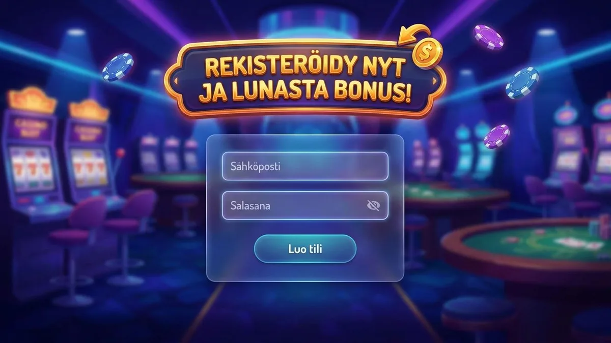 Rekisteröidy bonuksen kanssa